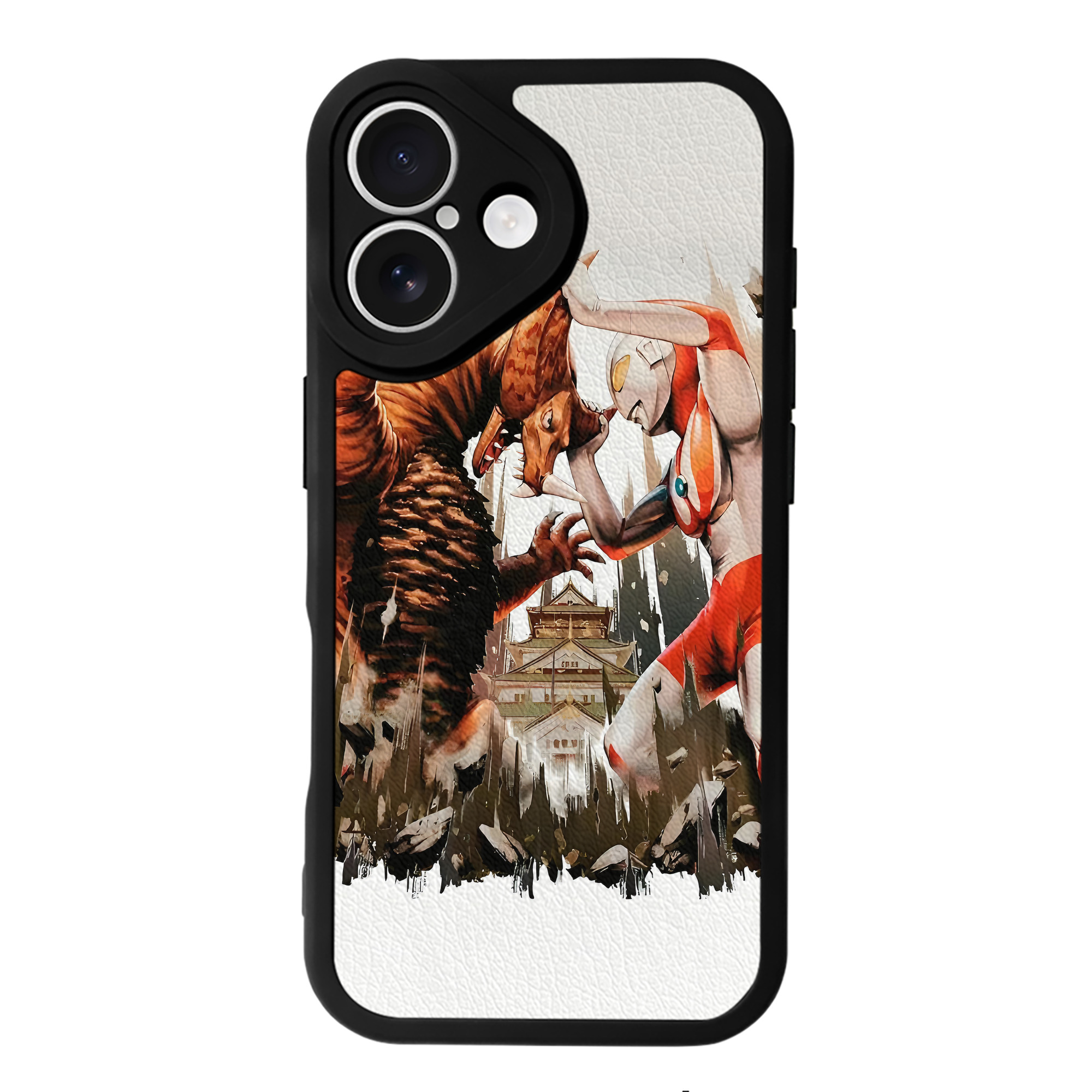 （画像用） ウルトラマン Ultraman 【iPhone 16シリーズ対応】シリコンスマホケース（レザー調） 材質：シリコン